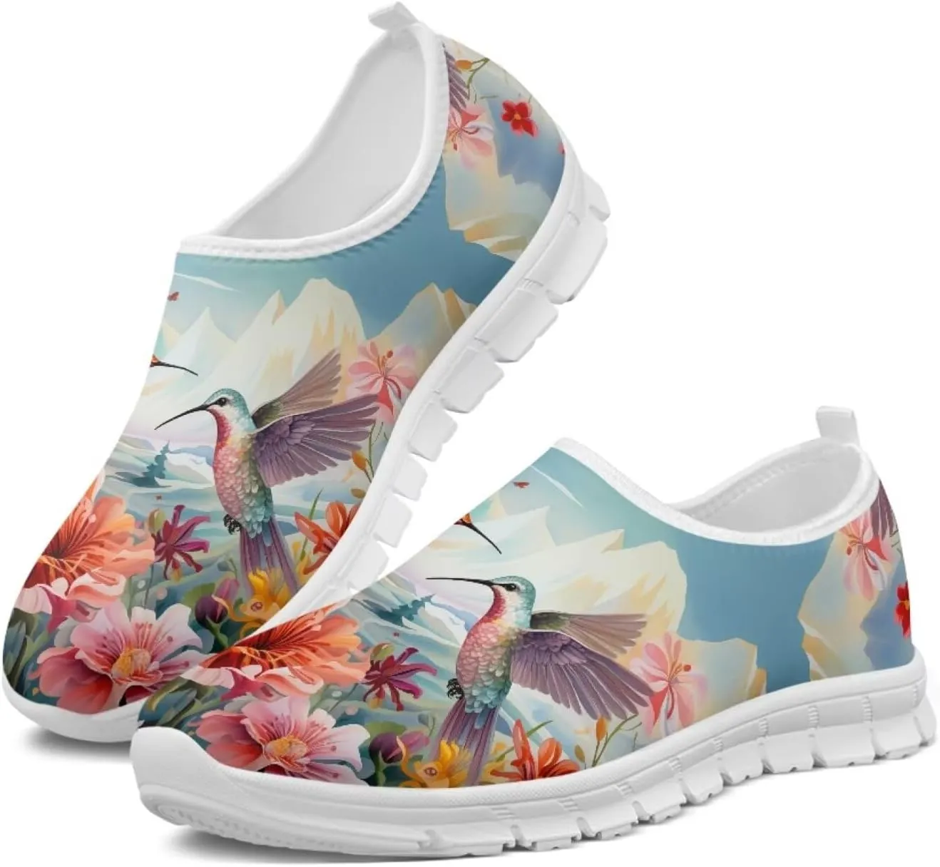 Women's Hummingbird Sneaker Comfortable Slip On Loafers Business Casual Work Shoes Leisure Driving Shoes