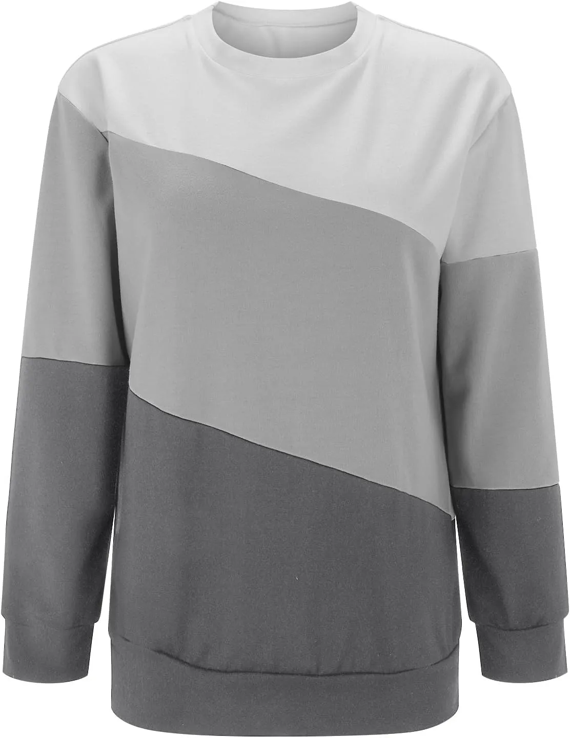 Womens Oversized Sweatshirts Fall Crewneck Long Sleeve Pullover Sweatshirt Trendy Lightweight Outdoors Tops Pockets