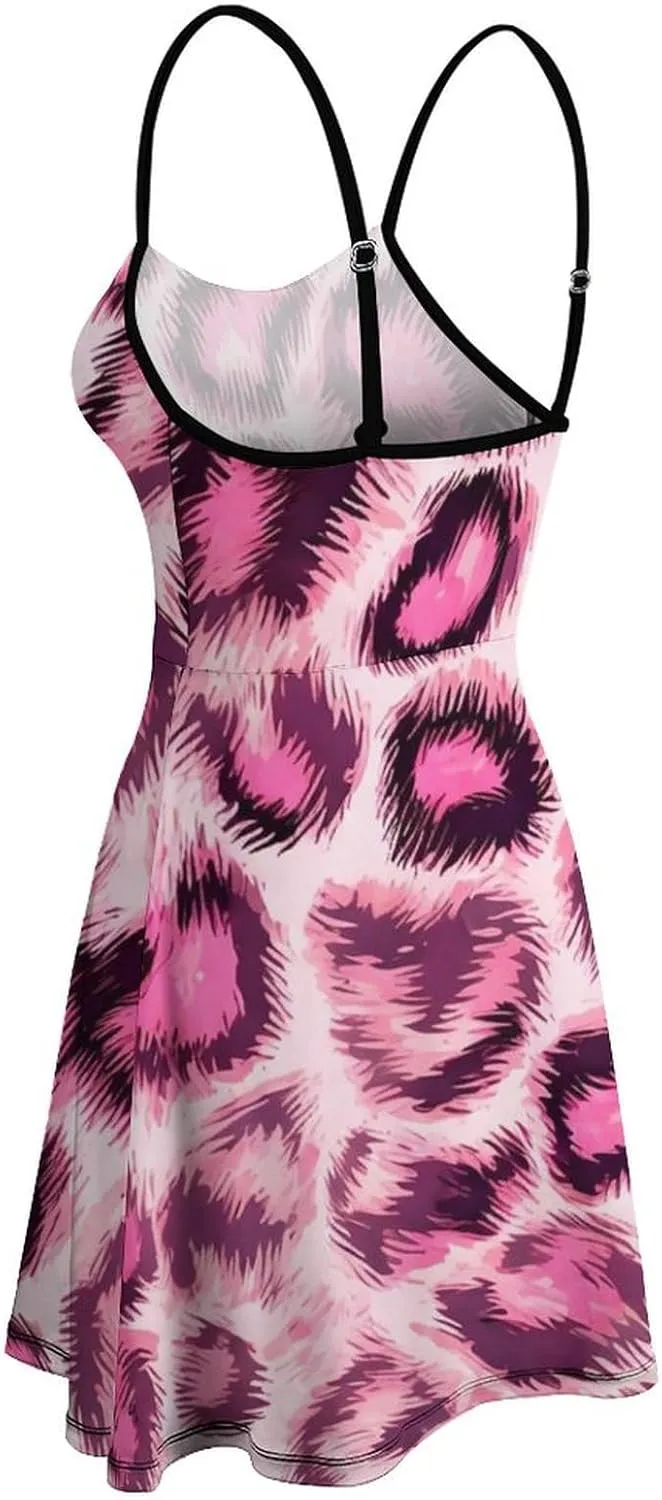 Women's U-Neck Sleeveless Midi Tank Dress for Party Holiday Beach