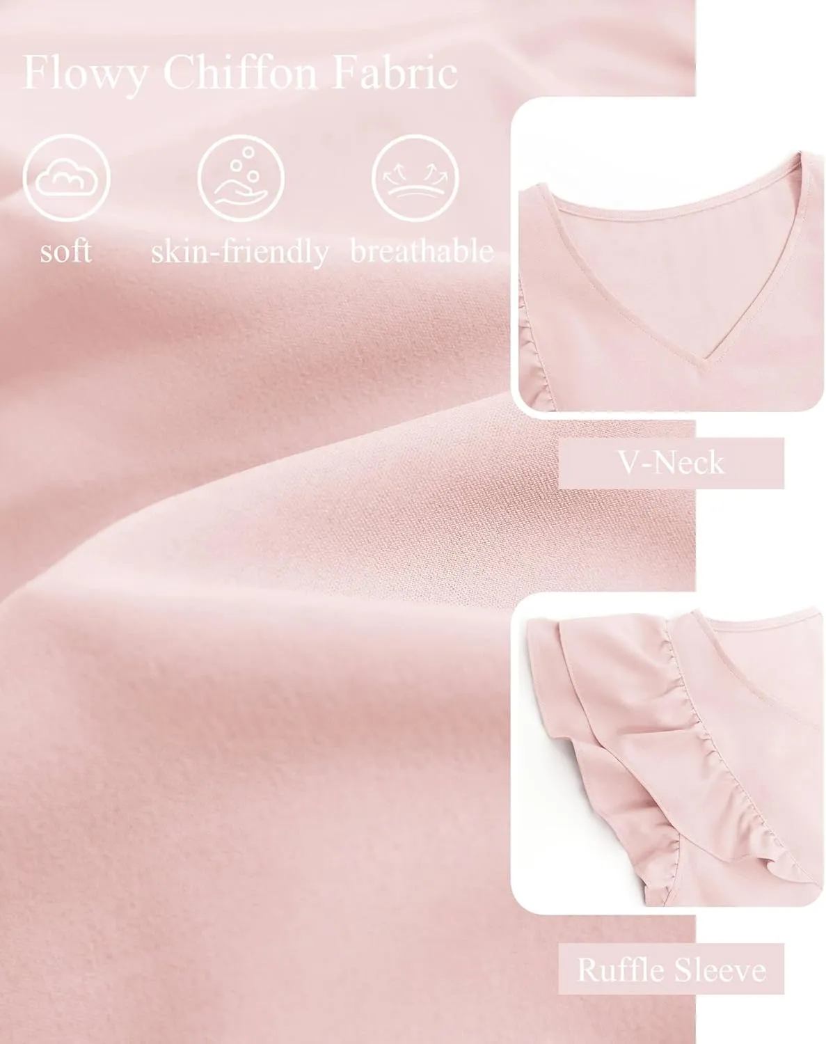 Zwurew Summer Babydoll Dresses for Women 2025 Cute Ruffle Cap Sleeve V-Neck Flowy Swing Mini Dress Sundress